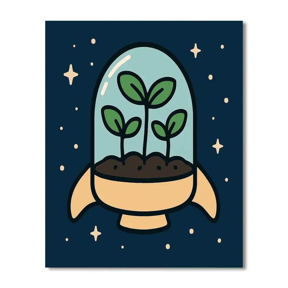 Starship Seedlings painting number kit