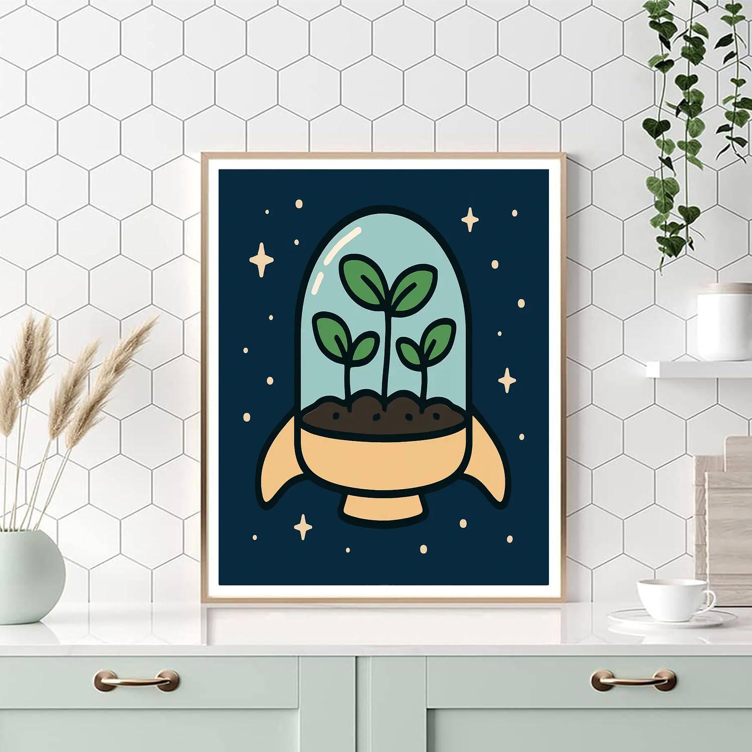 Starship Seedlings painting number kit