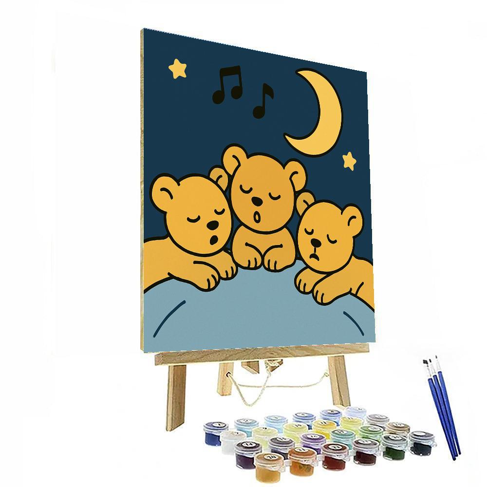 Lullaby Lunar Lions DIY paint by numbers