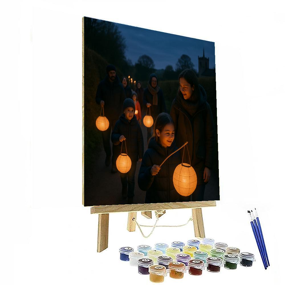 Harvest Moon Lantern Walk Paint by numbers kits