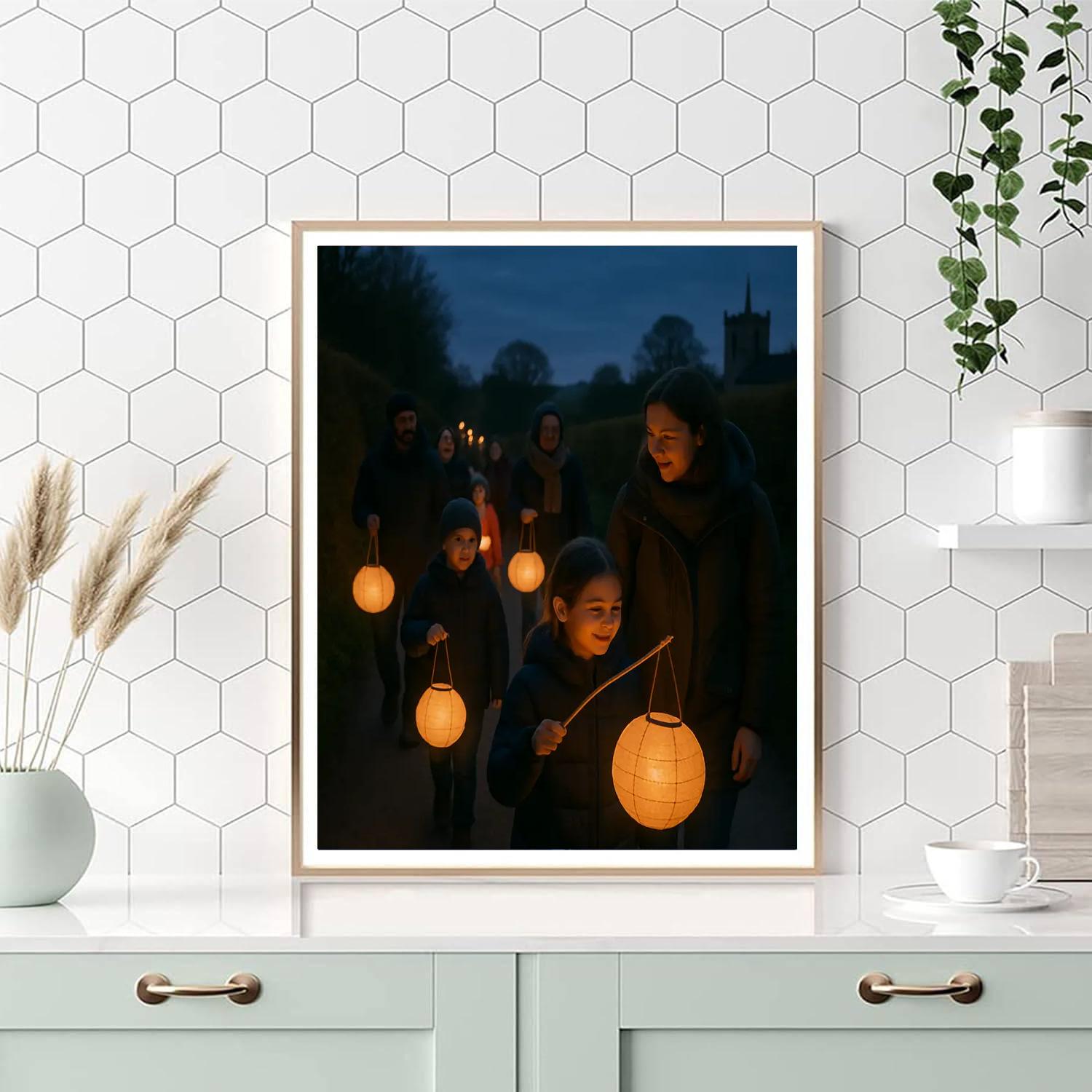 Harvest Moon Lantern Walk Paint by numbers kits
