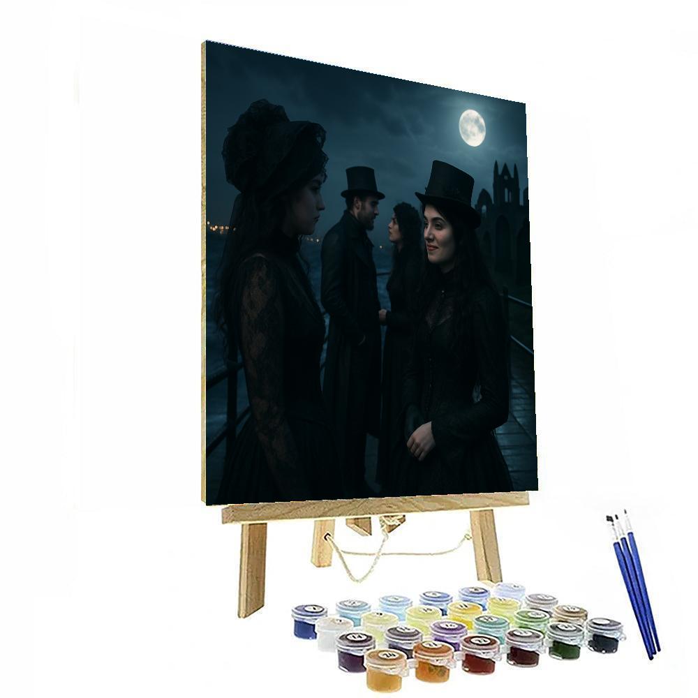 Whitby Goth Weekend Night paint by number