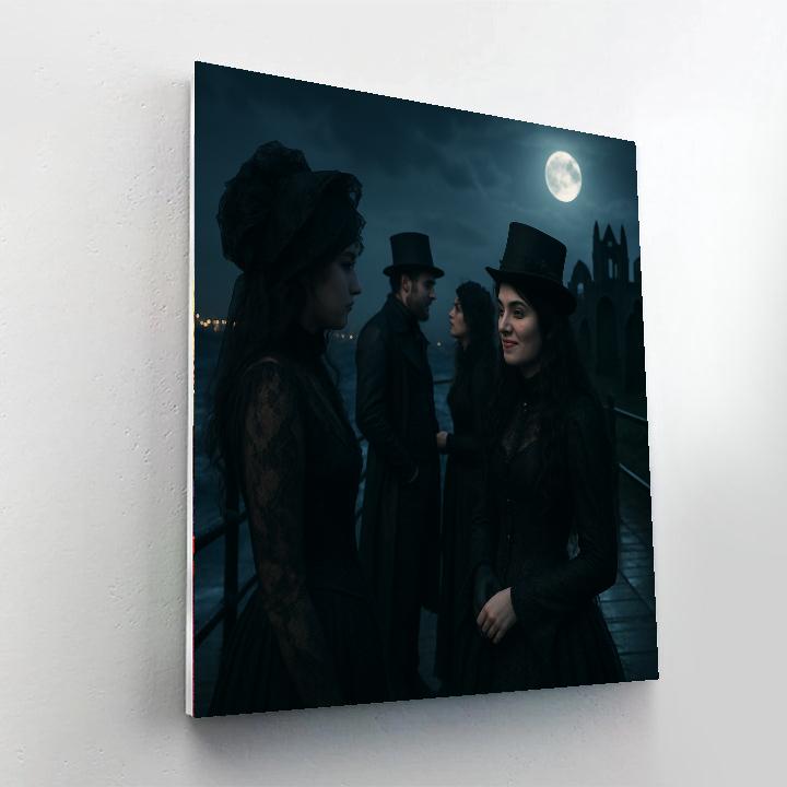 Whitby Goth Weekend Night paint by number