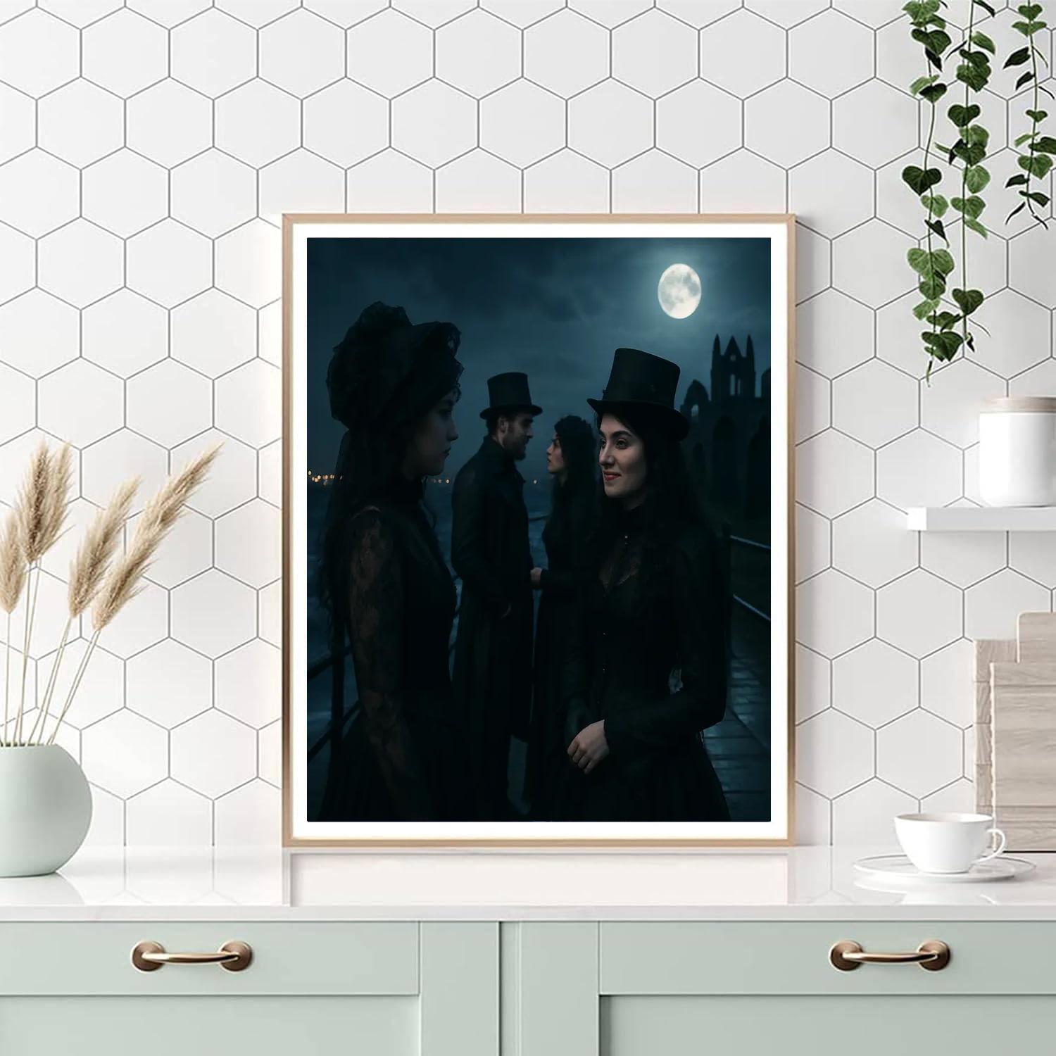 Whitby Goth Weekend Night paint by number