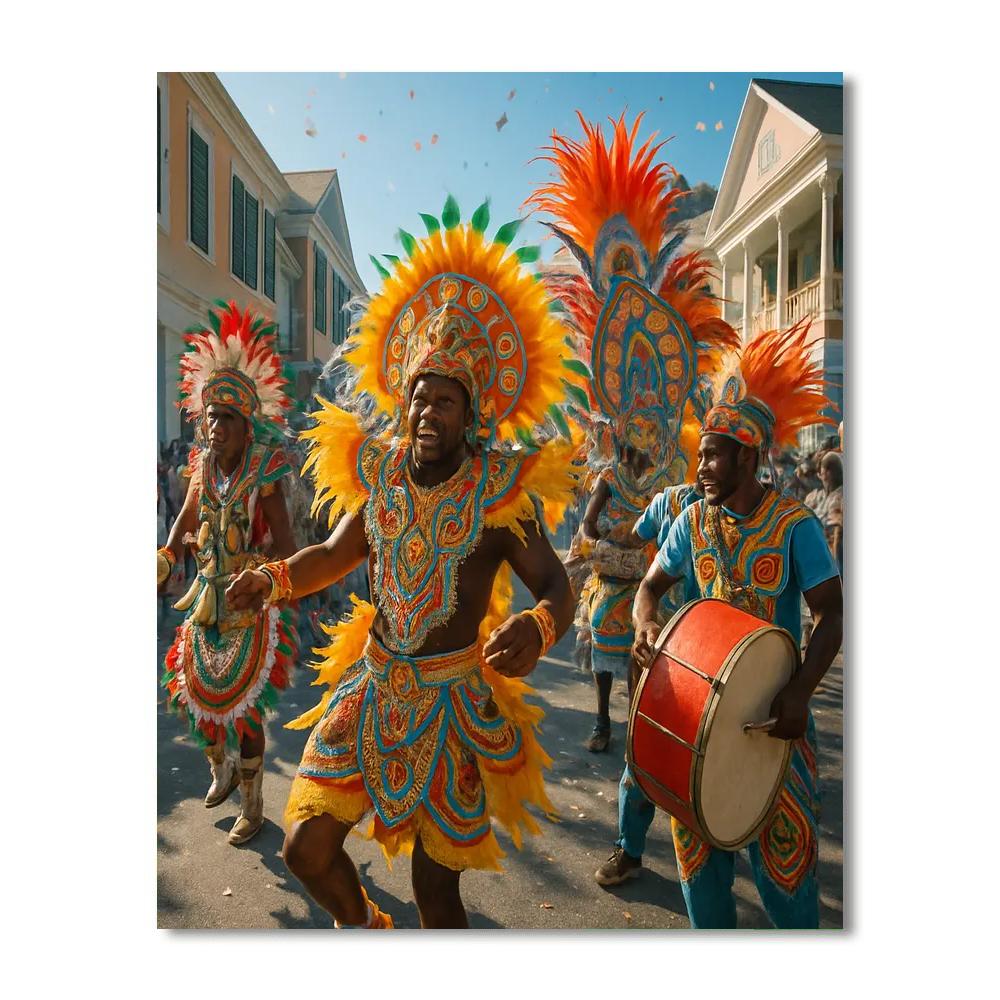 Caribbean Junkanoo Parade Paint by numbers kits