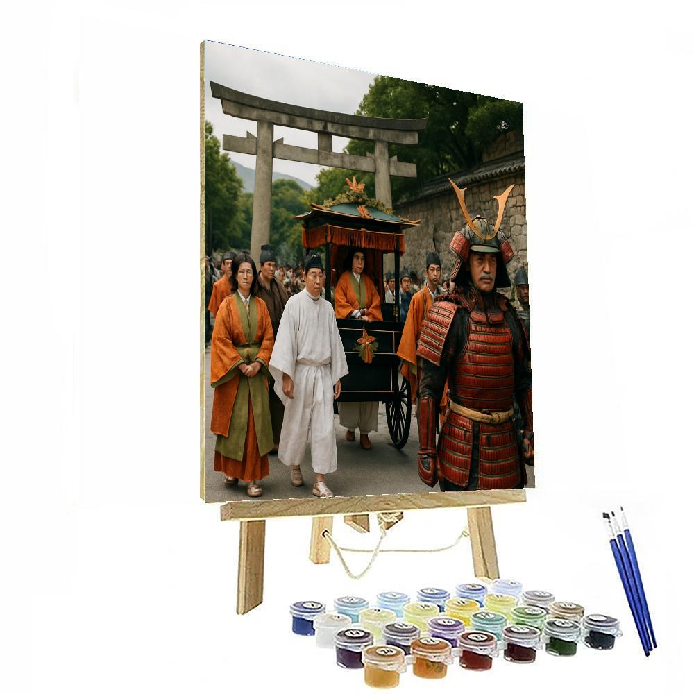 Jidai Matsuri Historical Parade paint by number