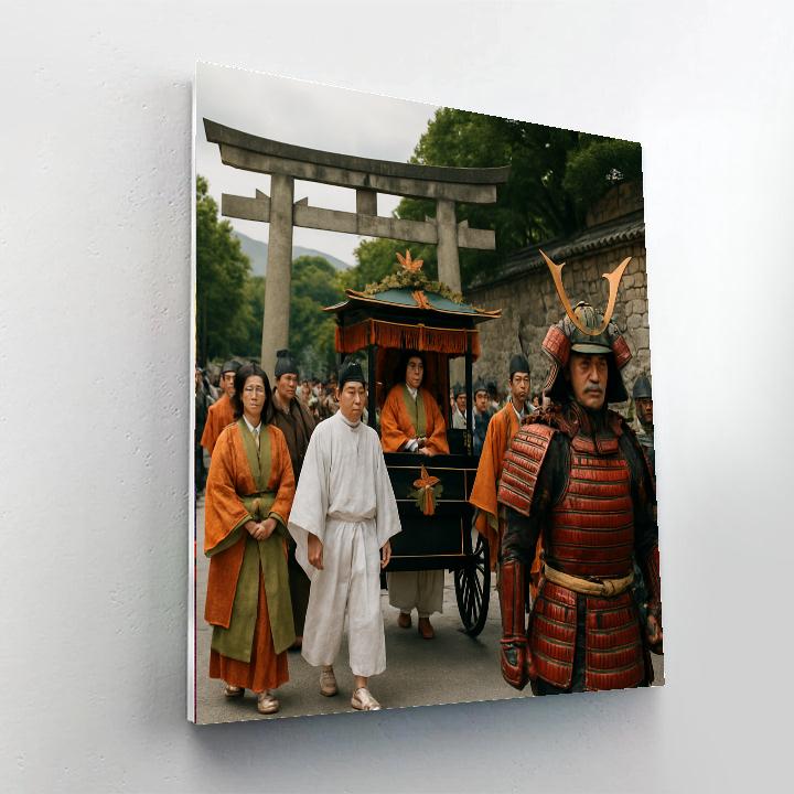 Jidai Matsuri Historical Parade paint by number