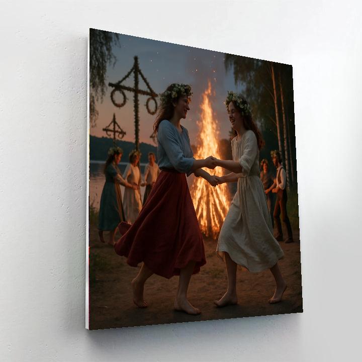 Midsummer Bonfire Scandinavia Paint by numbers kits