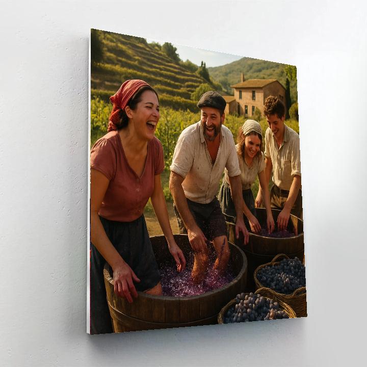 Festival Of The Grape Harvest Spain Numbered painting kits