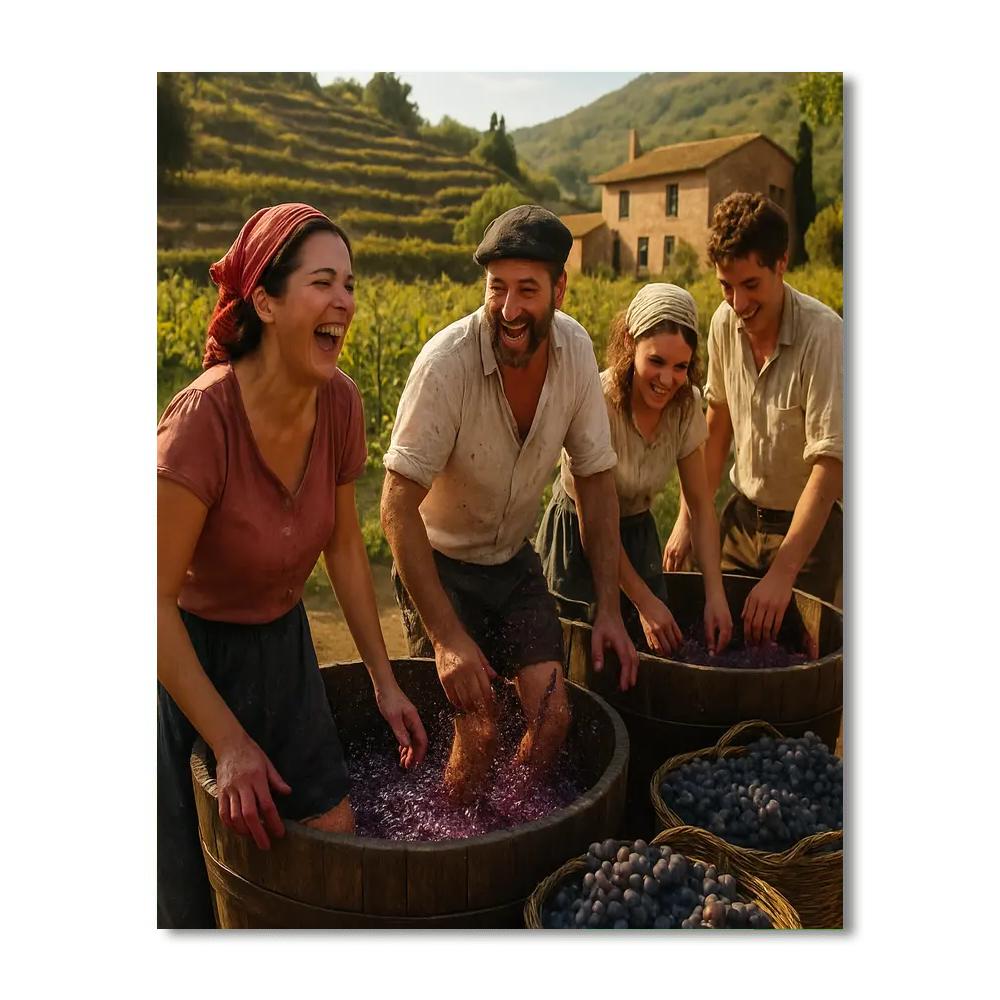 Festival Of The Grape Harvest Spain Numbered painting kits