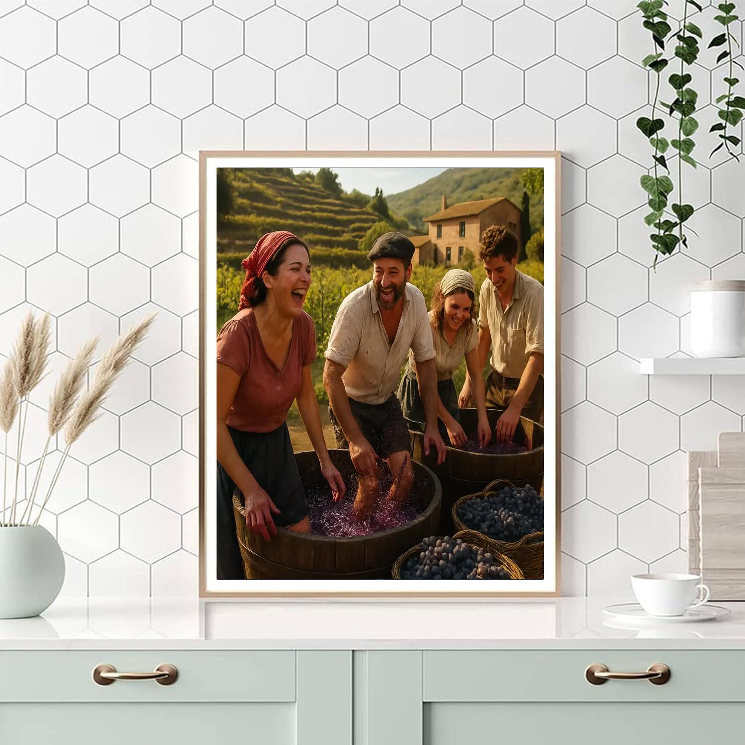 Festival Of The Grape Harvest Spain Numbered painting kits