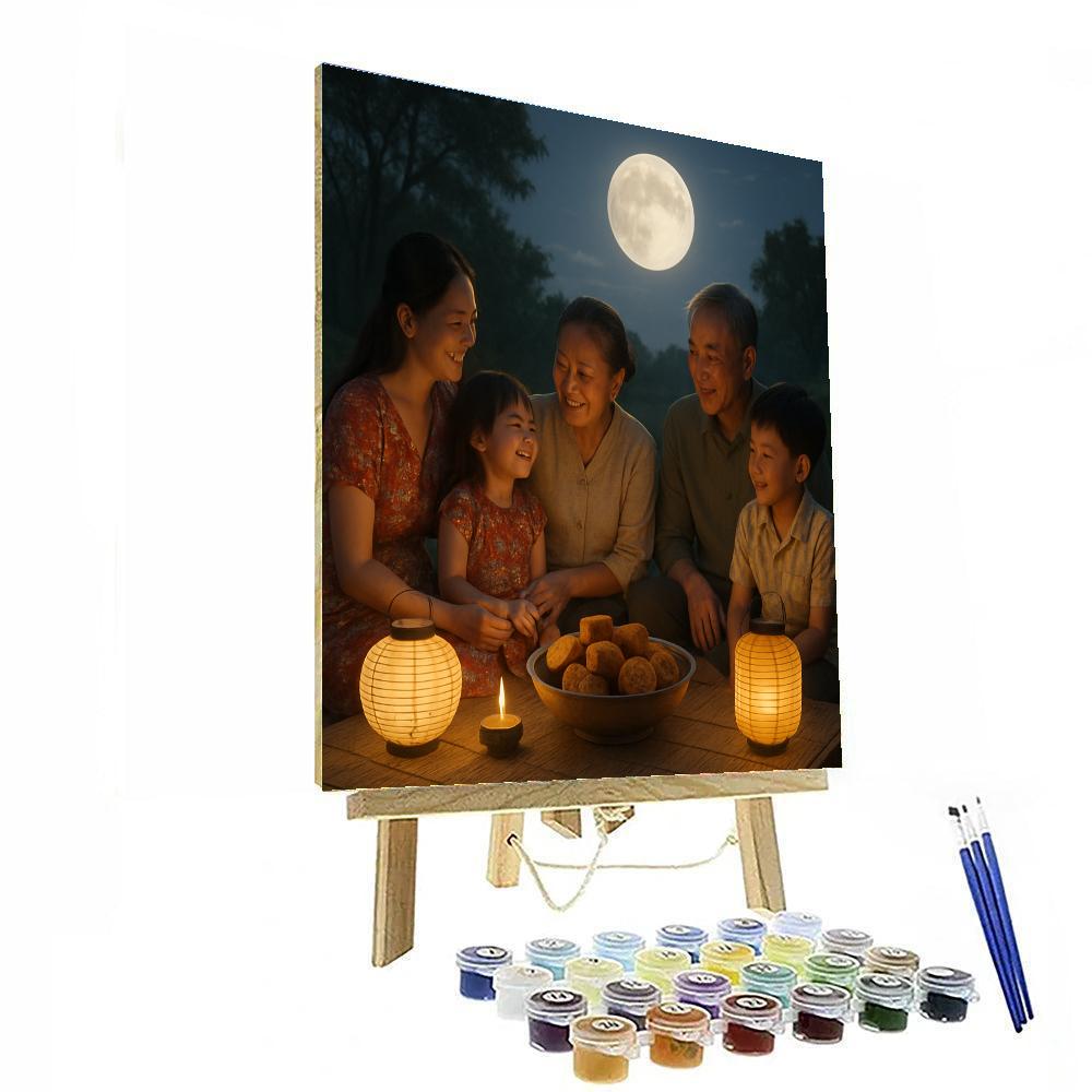Harvest Moon Full Night In China paint by color