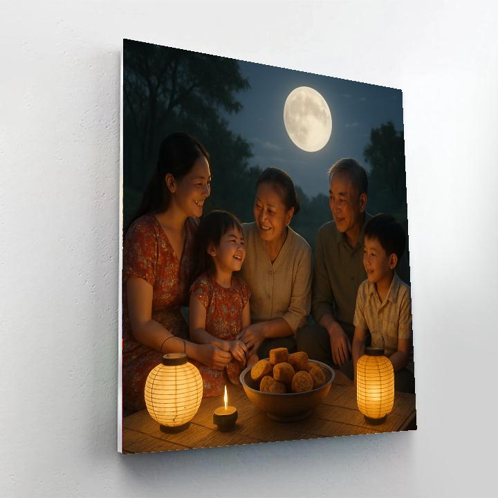 Harvest Moon Full Night In China paint by color