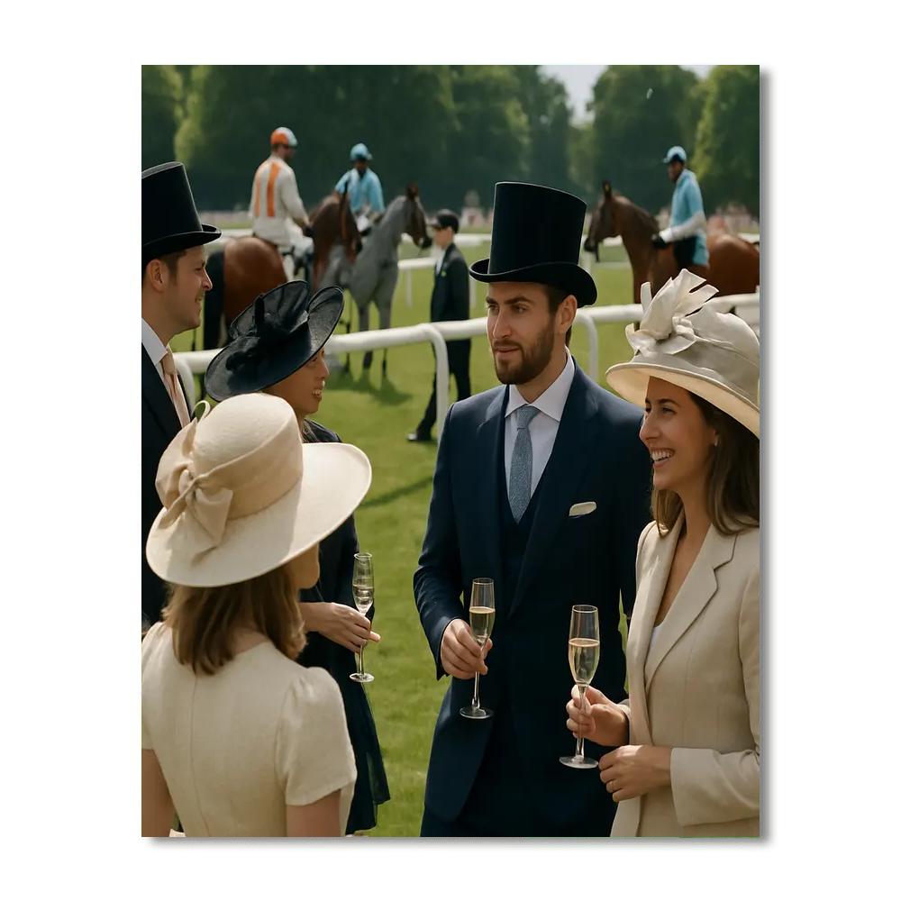 Royal Ascot Race Day Fashion Number painting