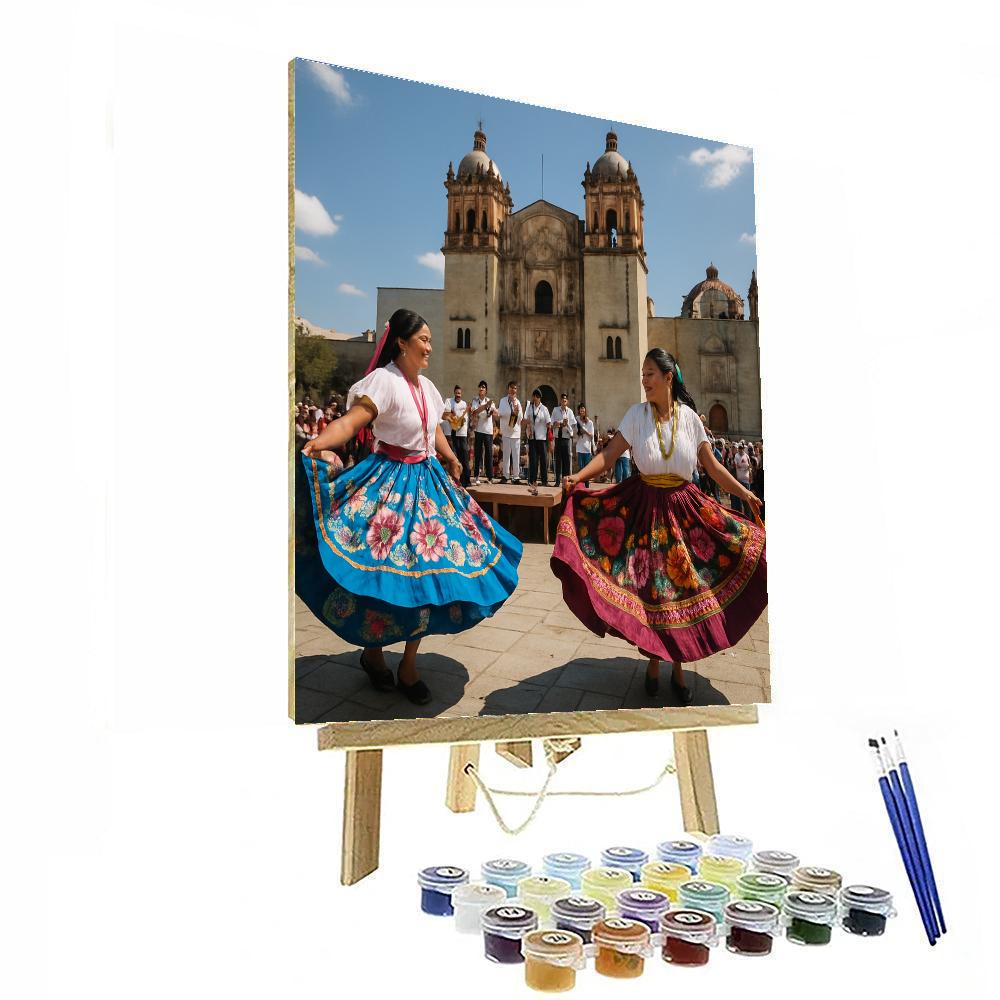 Guelaguetza Dance Festival Oaxaca Painting by numbers kit