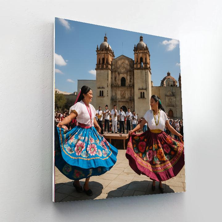 Guelaguetza Dance Festival Oaxaca Painting by numbers kit