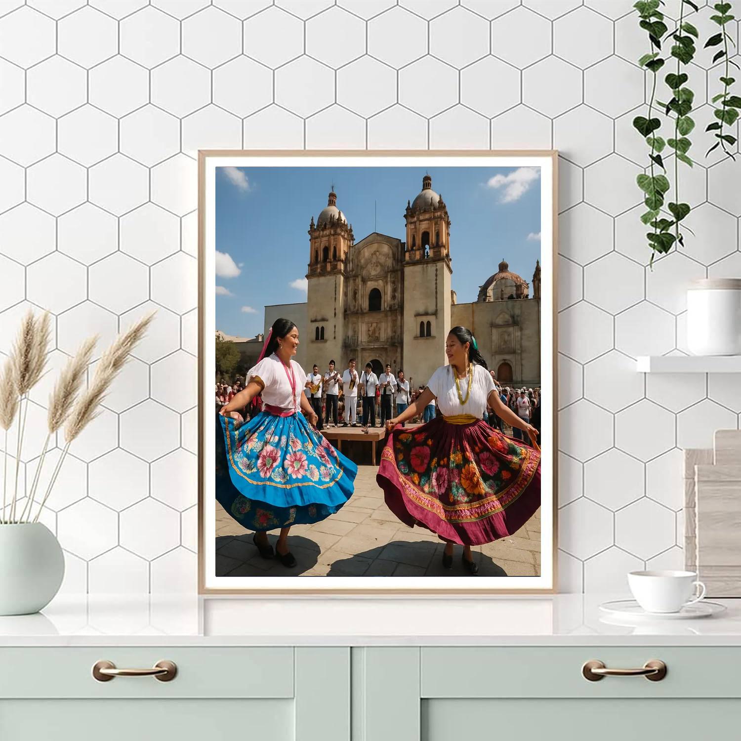 Guelaguetza Dance Festival Oaxaca Painting by numbers kit
