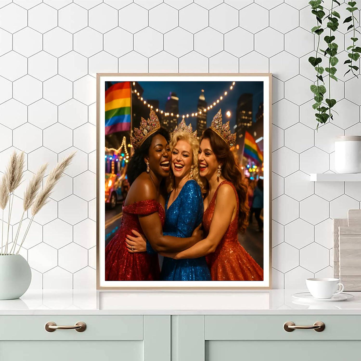 Cavalcade Of Queens Night Gala paint by color