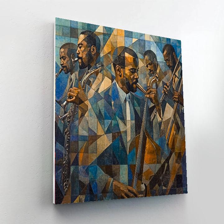 Picasso Inspired Abstract Musicians Paint by numbers art