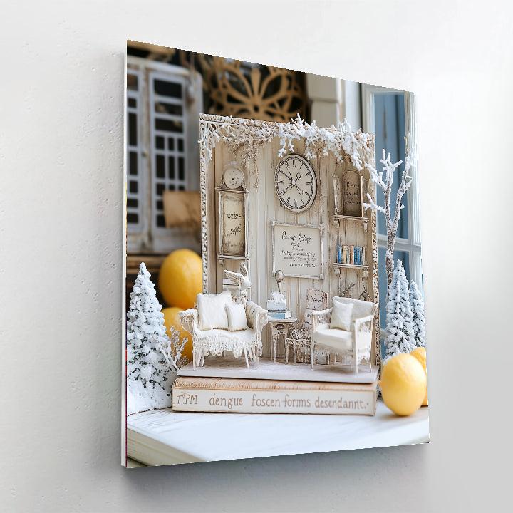 Dali Inspired Surreal Desert Dreamscape Number painting