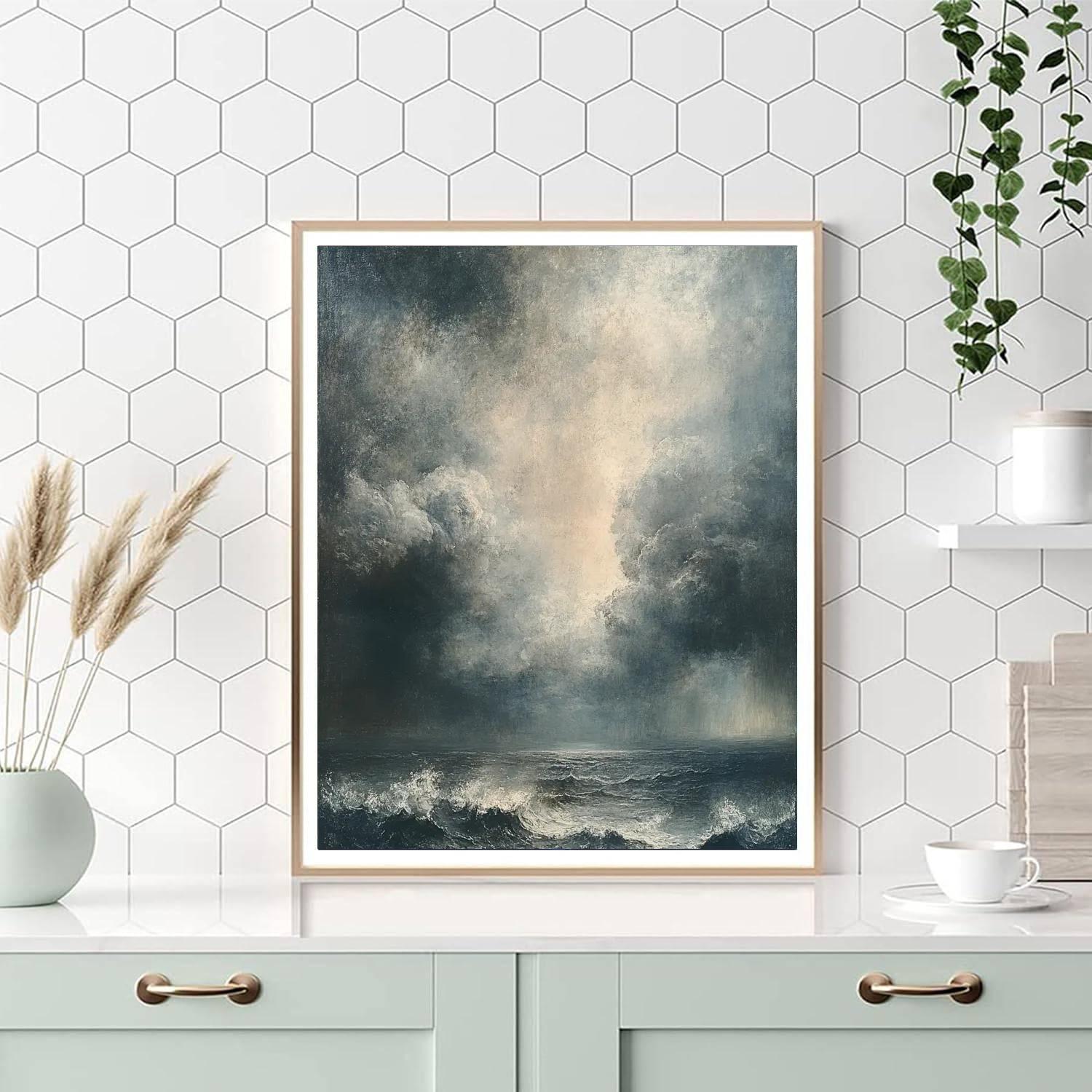 JRW Turner Inspired Violent Storm Clouds Paint by numbers kits