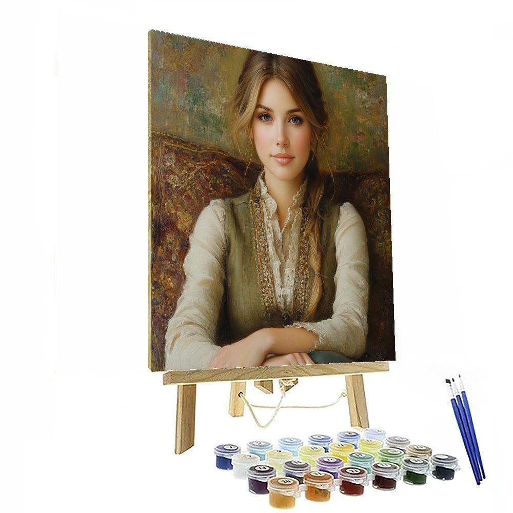 Leonardo Da Vinci Inspired Renaissance Portrait Numbered painting kits