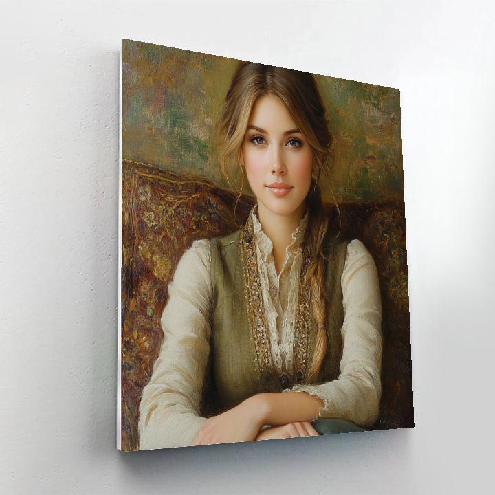 Leonardo Da Vinci Inspired Renaissance Portrait Numbered painting kits