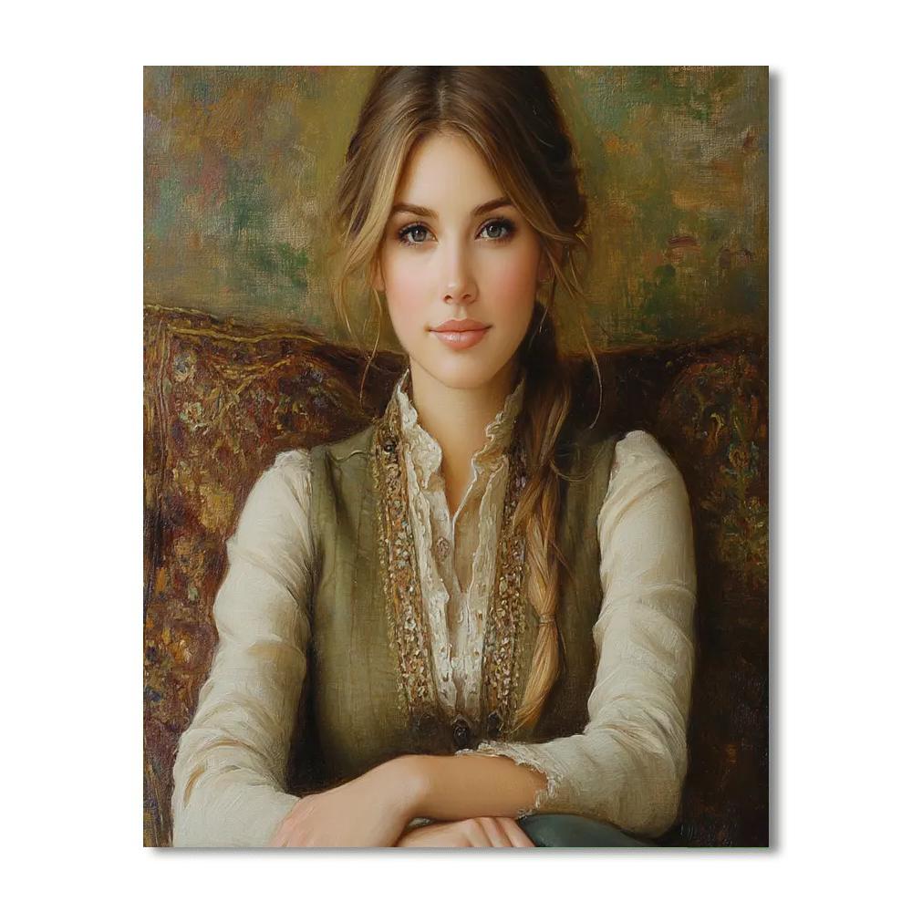 Leonardo Da Vinci Inspired Renaissance Portrait Numbered painting kits