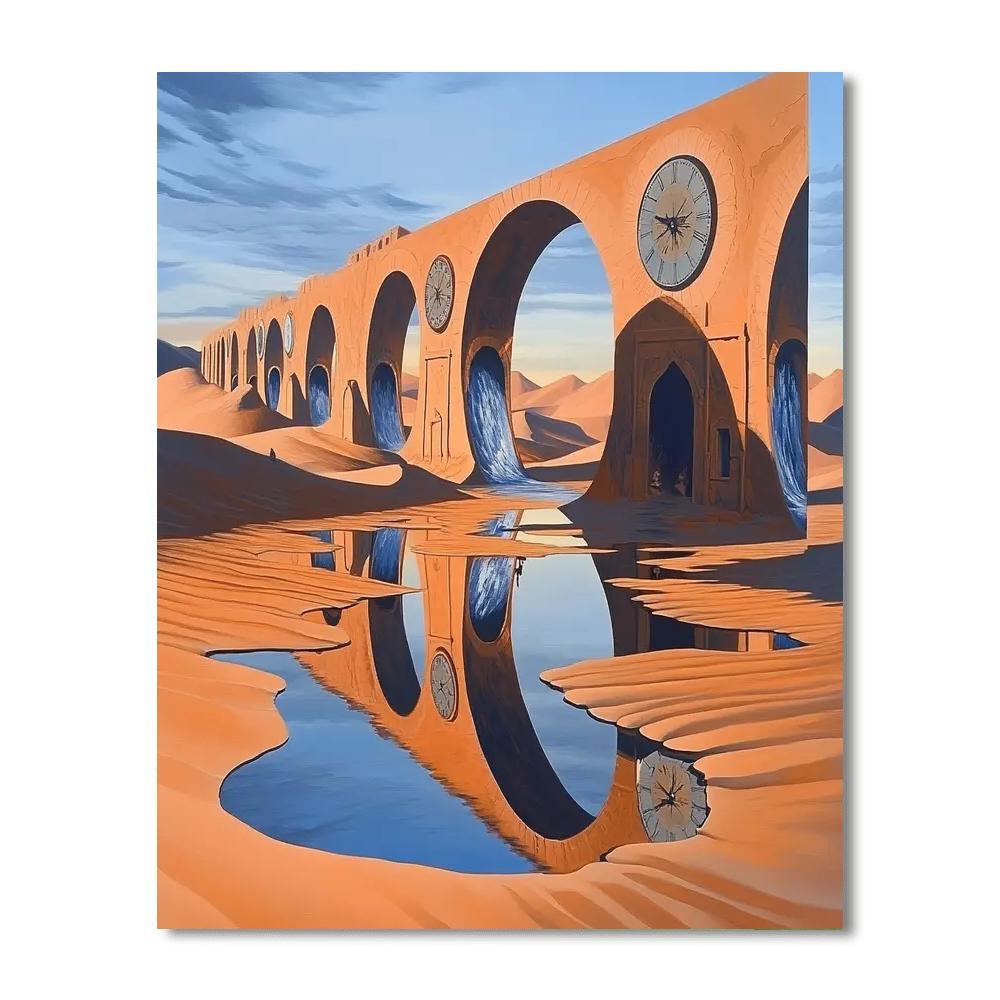Salvador Dali Inspired Desert Dreams Paint by numbers art