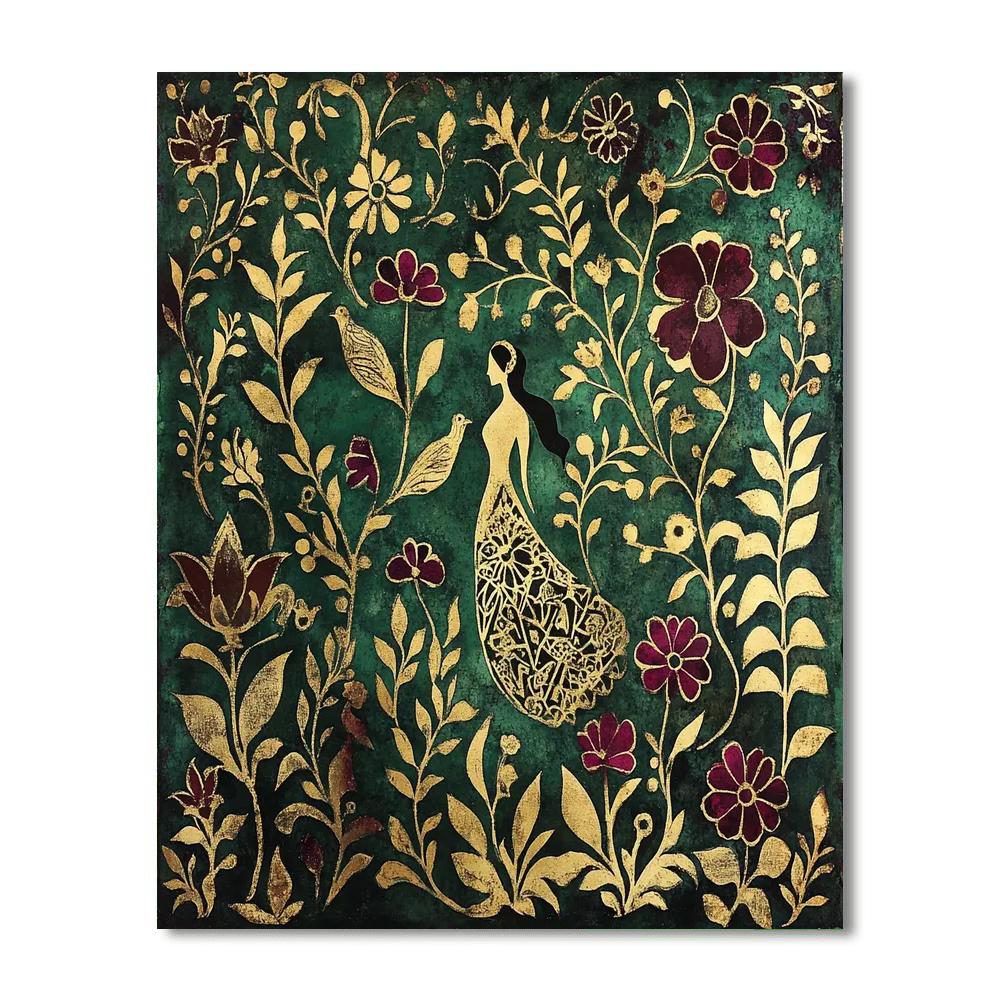 Gustav Klimt Inspired Golden Garden Painting by numbers kit