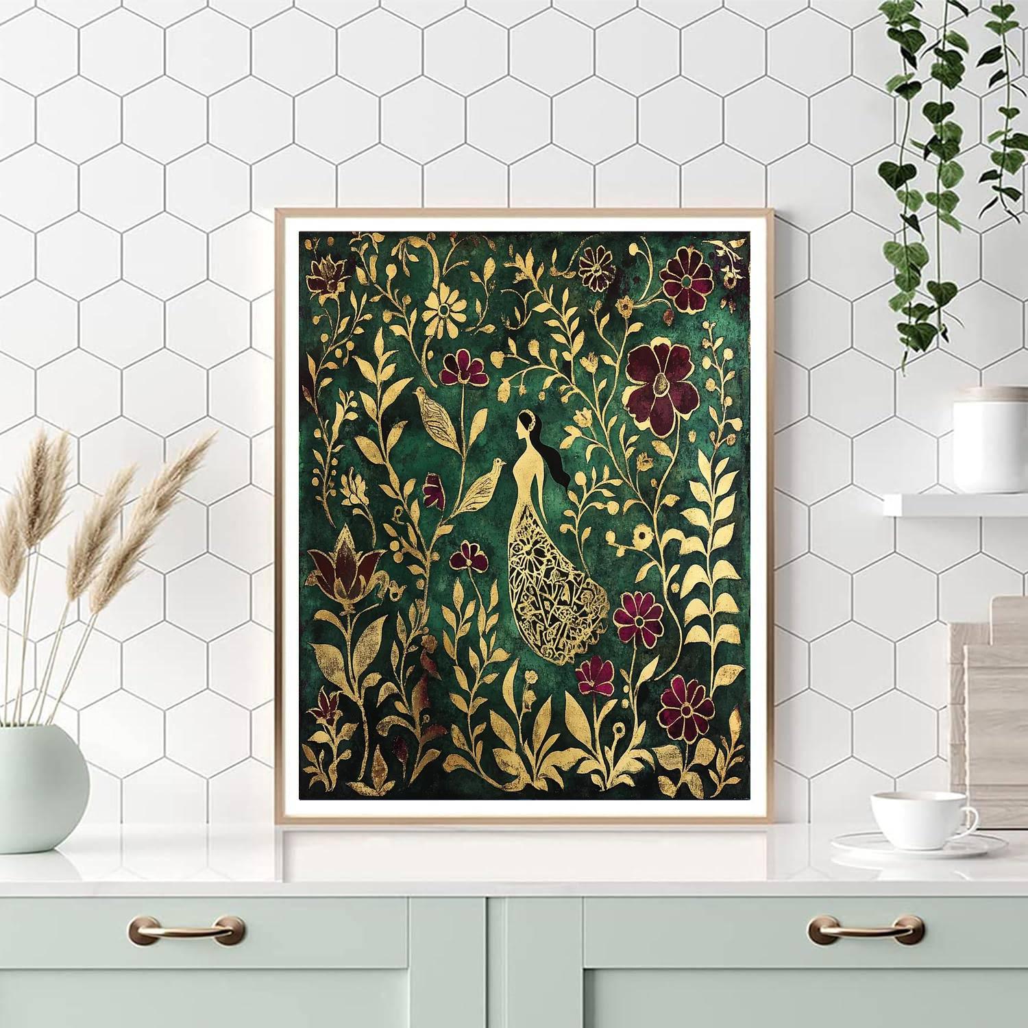 Gustav Klimt Inspired Golden Garden Painting by numbers kit