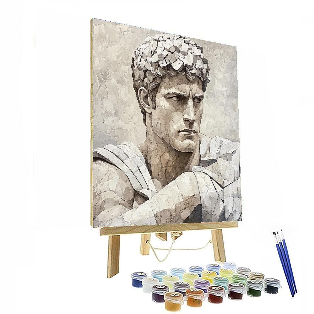 Michelangelo Inspired Heroic Figure paint by numbers