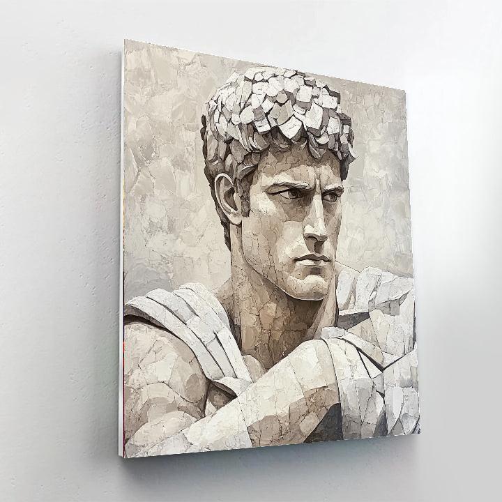 Michelangelo Inspired Heroic Figure paint by numbers