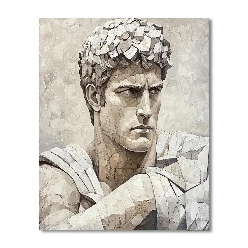 Michelangelo Inspired Heroic Figure paint by numbers