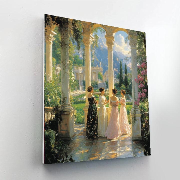 Raphael Inspired Garden Feast Numbered painting kits