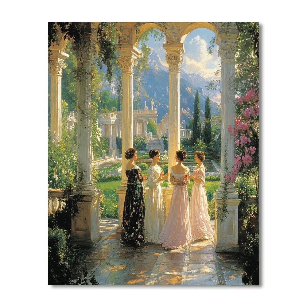 Raphael Inspired Garden Feast Numbered painting kits