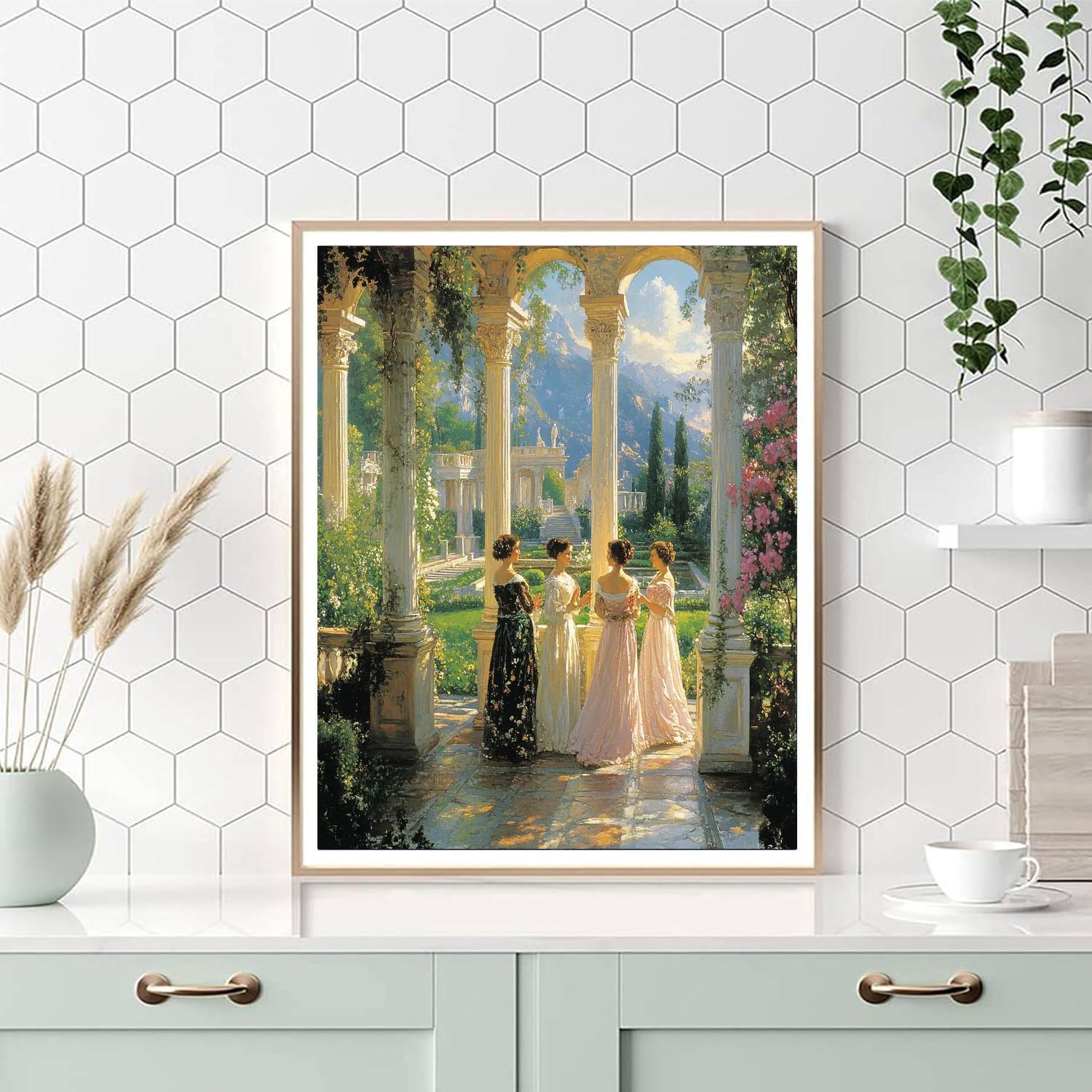 Raphael Inspired Garden Feast Numbered painting kits