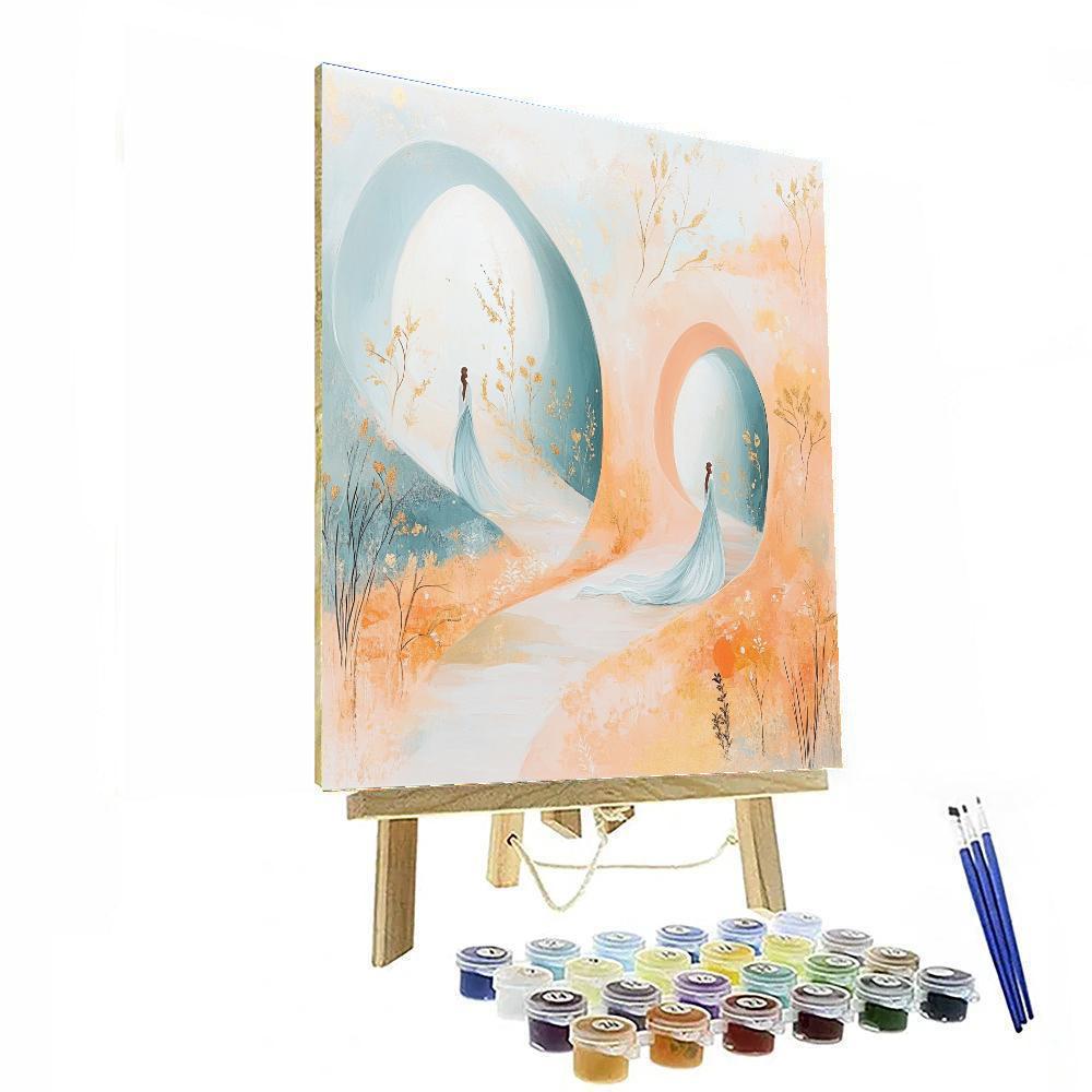 Botticelli Inspired Spring Court paint by number