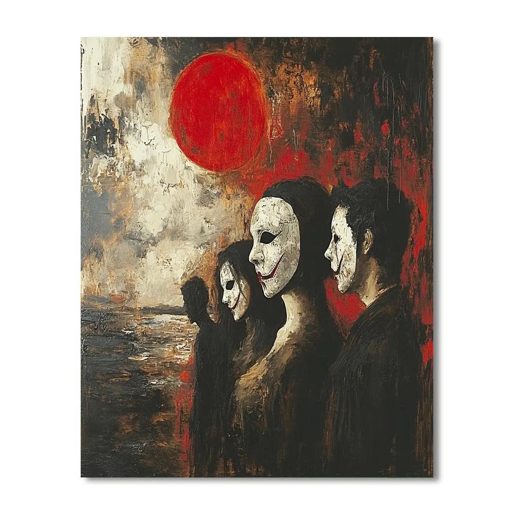 Goya Inspired Carnival Of Shadows Paint by numbers art