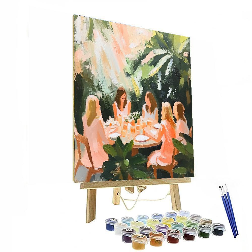Renoir Inspired Garden Luncheon Paint by numbers art