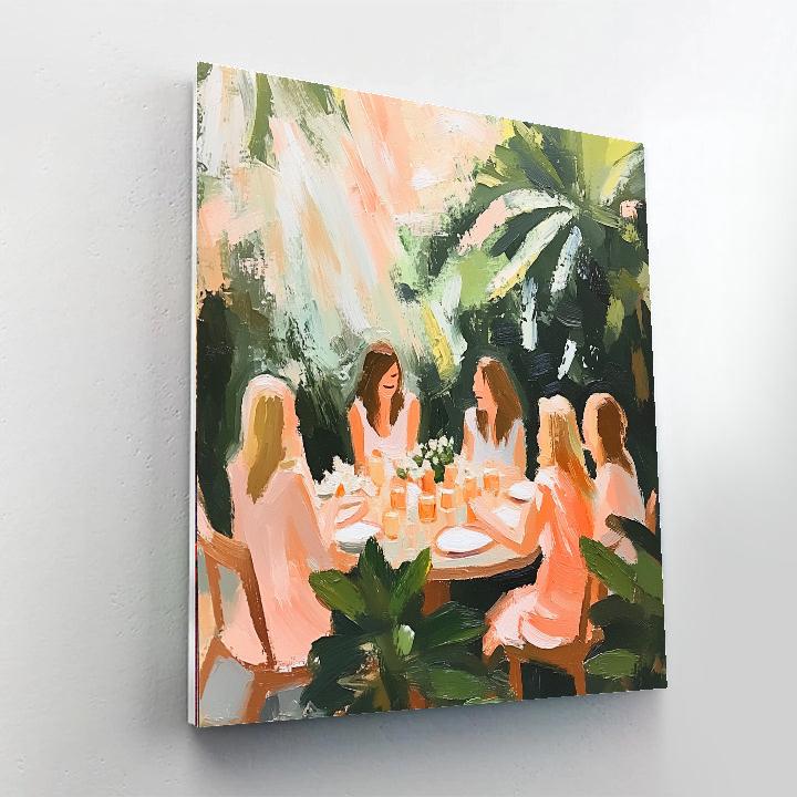 Renoir Inspired Garden Luncheon Paint by numbers art