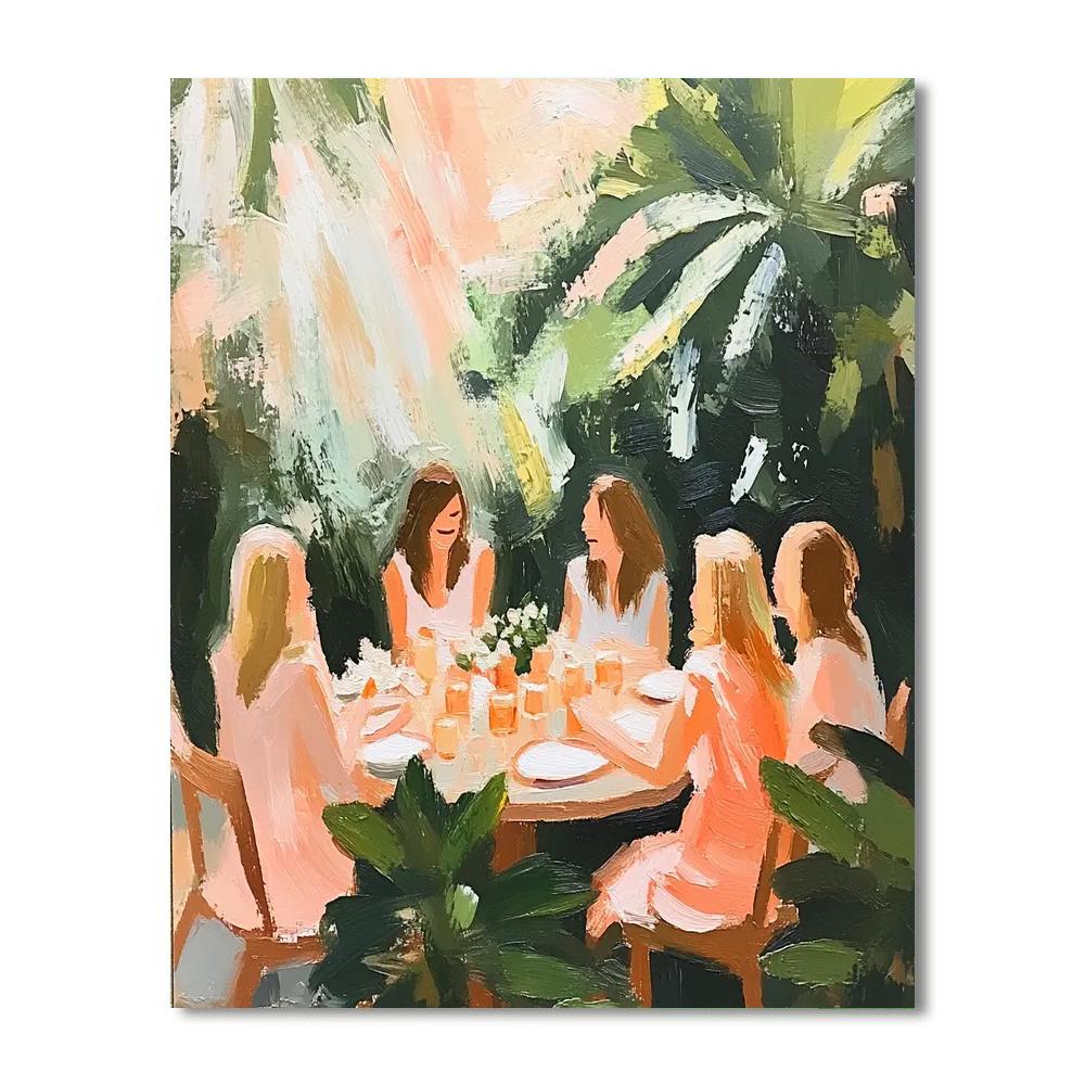 Renoir Inspired Garden Luncheon Paint by numbers art
