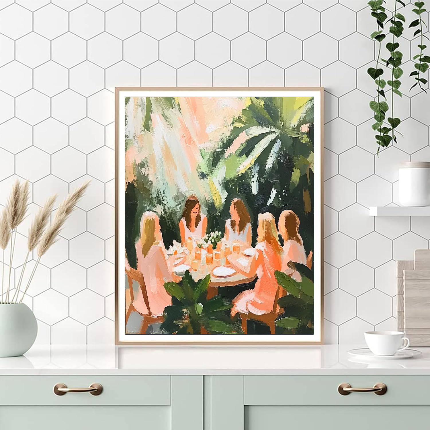 Renoir Inspired Garden Luncheon Paint by numbers art