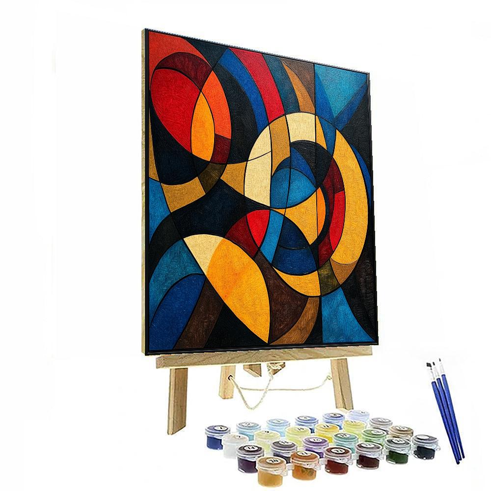 Kandinsky Inspired Symphony Of Colors Number painting