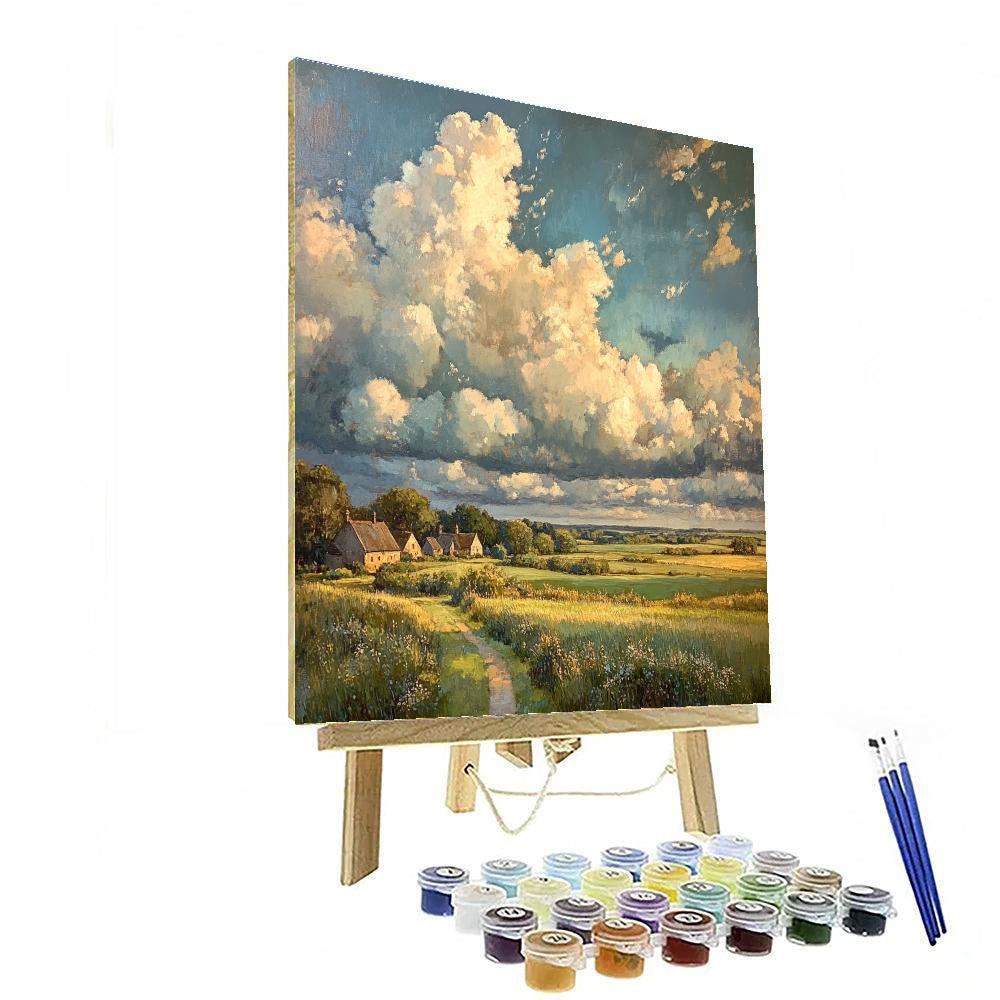 John Constable Inspired Countryside Clouds Paint by numbers kits