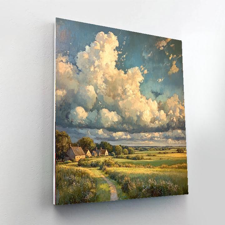 John Constable Inspired Countryside Clouds Paint by numbers kits