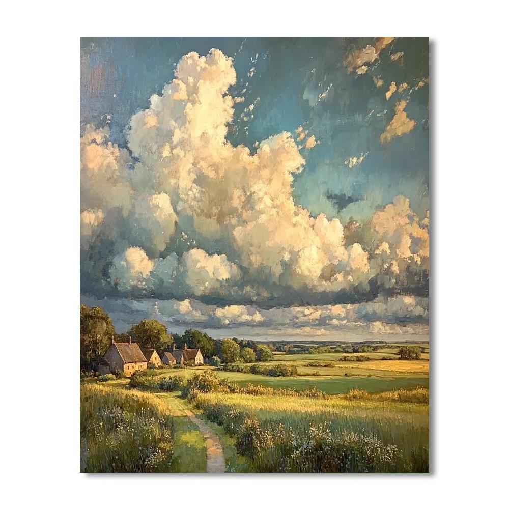 John Constable Inspired Countryside Clouds Paint by numbers kits