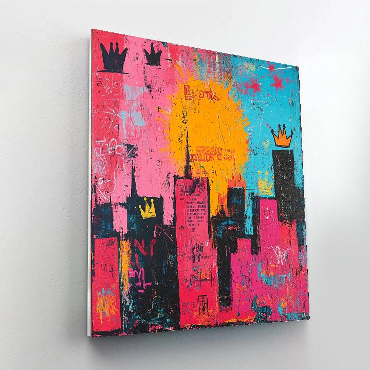 Basquiat Inspired Street Musicians paint by color