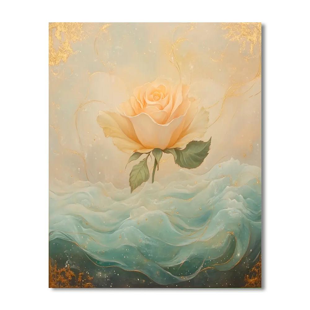 Botticelli Inspired Birth Of A Rose painting number kit