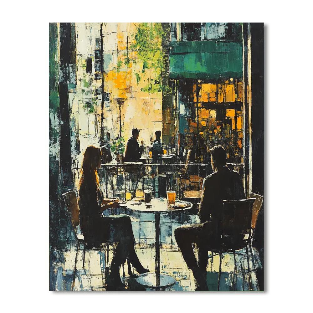 Manet Inspired Cafe Terrace Painting by numbers kit